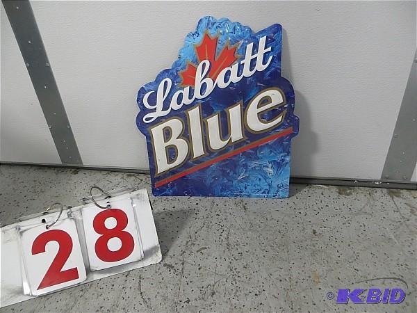 Labatt Blue Metal Sign. 15&quotW x...