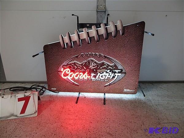 Coors Light Football Neon. Works. 2...