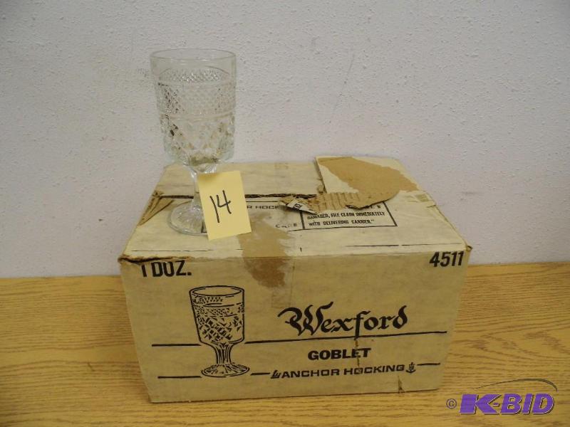 lot 14 image: Wexford Goblets
