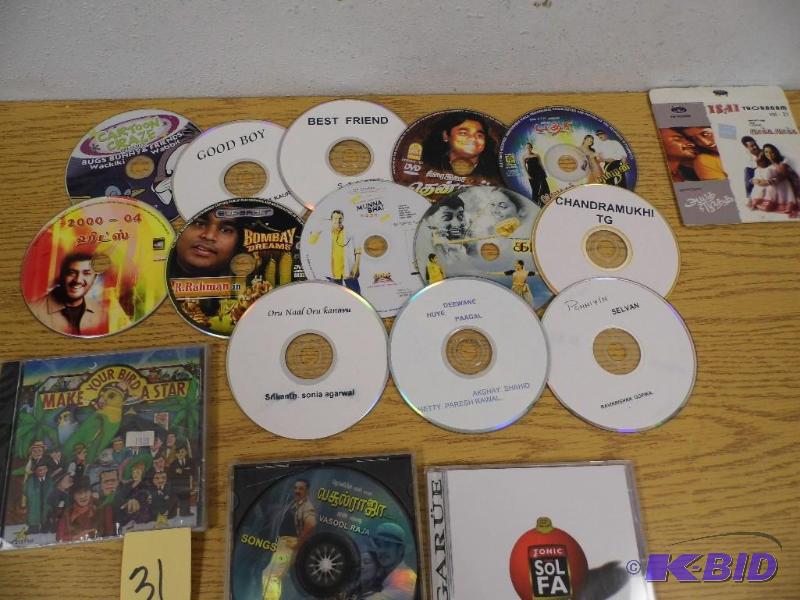 lot 31 image: DVDs and CDs