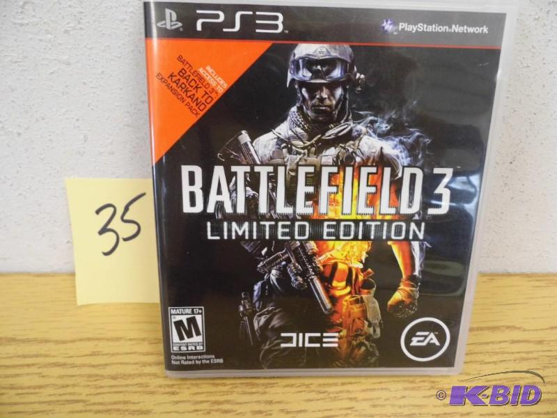 lot 35 image: PS3 Battlefield 3 - Limited Edition