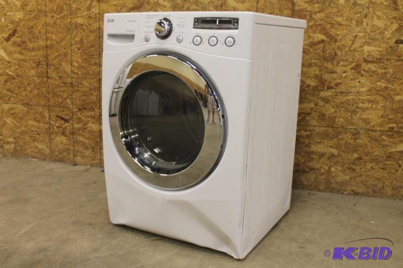 NEW LG 7.3 CU. FT. ULTRA LARGE CAPACITY STEAMDRYER WITH DUAL LED DISPLAY (GAS)