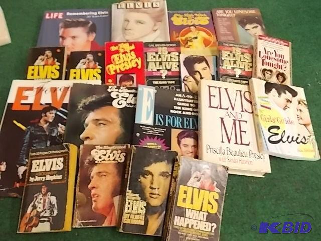 lot 12 image: Large Lot Of Elvis Related Books...