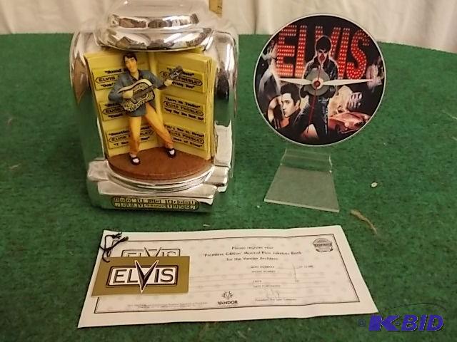 lot 16 image: Collectible Elvis Juke Box Bank &am...