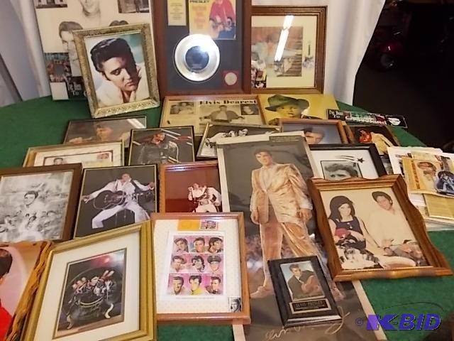 lot 19 image: Large Lot Of Elvis Pictures, Newspa...