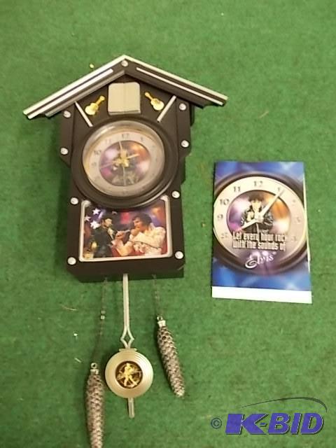 lot 21 image: Collectible Elvis Cuckoo Clock With...