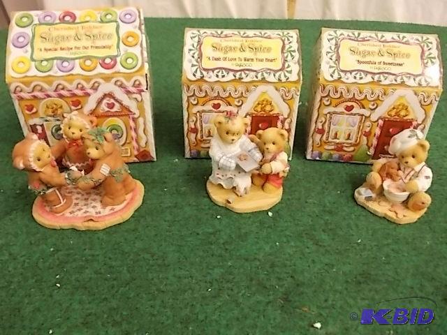 lot 16 image: Lot Of 3 Cherished Teddies Sugar &a...