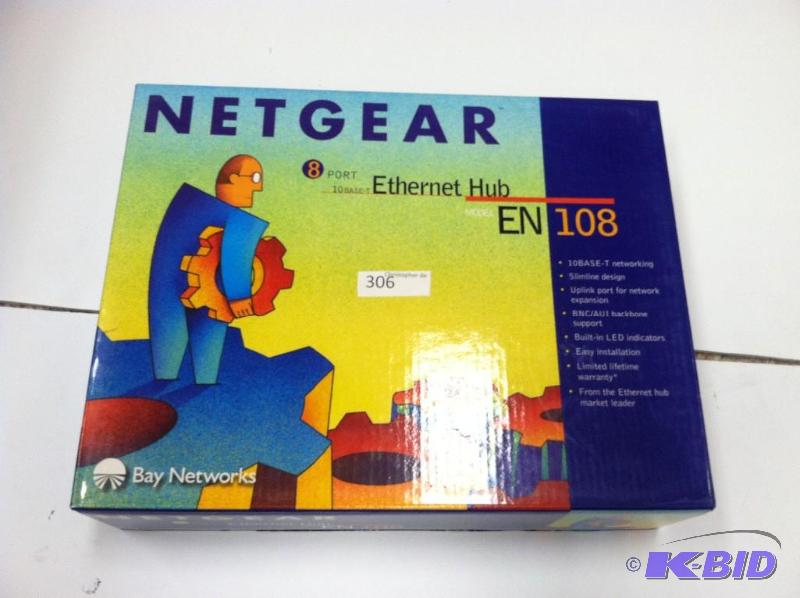 EN108 Netgear 8 Port Ethernet Hub. ...
