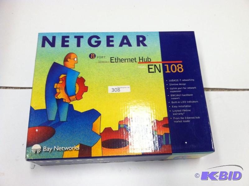 EN108 Netgear 8 Port Ethernet Hub. ...