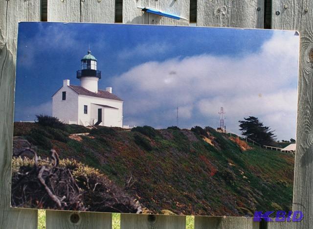 Print on paper. Light house....