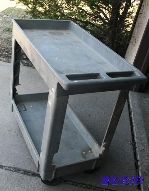Shop table on wheels...