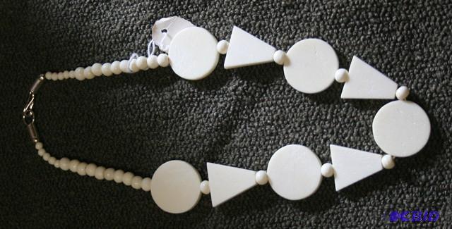 Necklaces made out of polished anim...