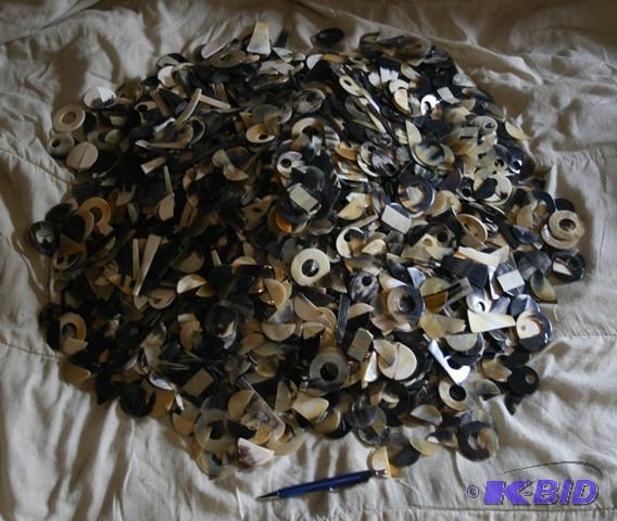 Different shapes cut out of polishe...