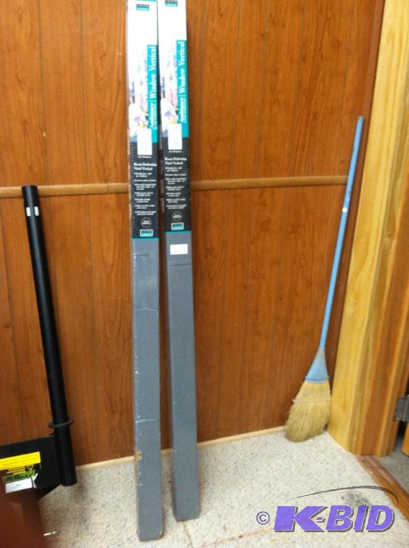 2 Sets Vertical Window Blinds. Whit...