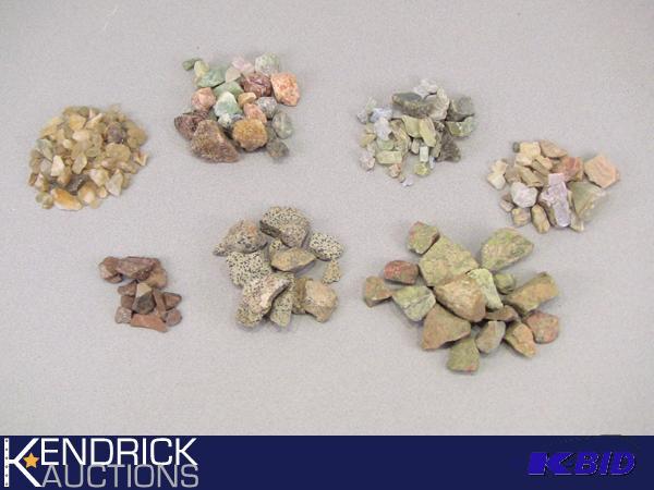 lot 48 image: Lot Of Citrine, Topaz, Aventurine And Jasper Raw Gemstones