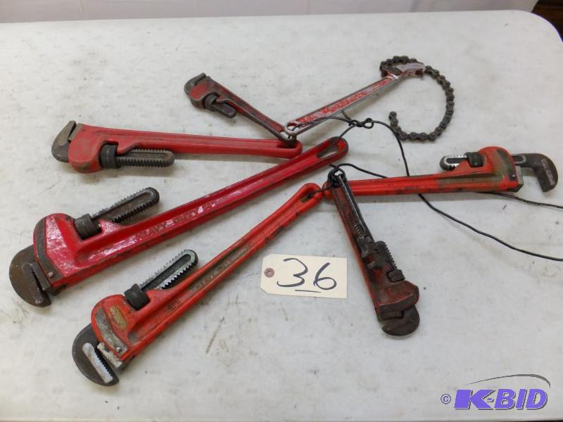 lot 36 image: Pipe Wrenches