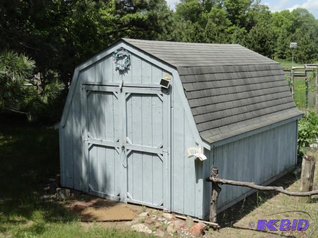 Outdoor Barn style storage shed, al...
