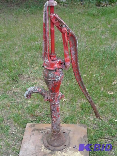 Hand water pump, B KER MFG CO, Evan...