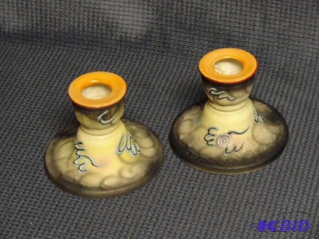 Pair of candle stick holders, 2 14...