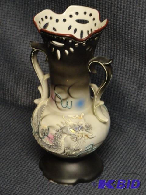 Fancy flower vase, double handle, 8...