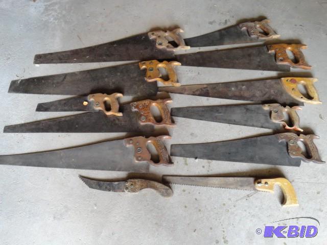 Selection of handsaws including Sup...