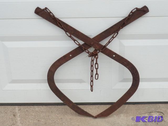 Antique flat iron ice tongs 17&quot...