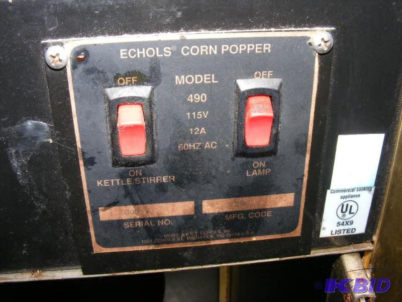 echols corn popper model 490 manually