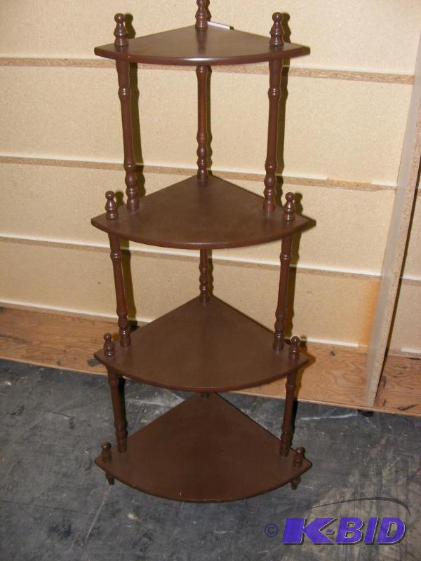 lot 183 image: Corner Shelf or Plant Stand, approx...