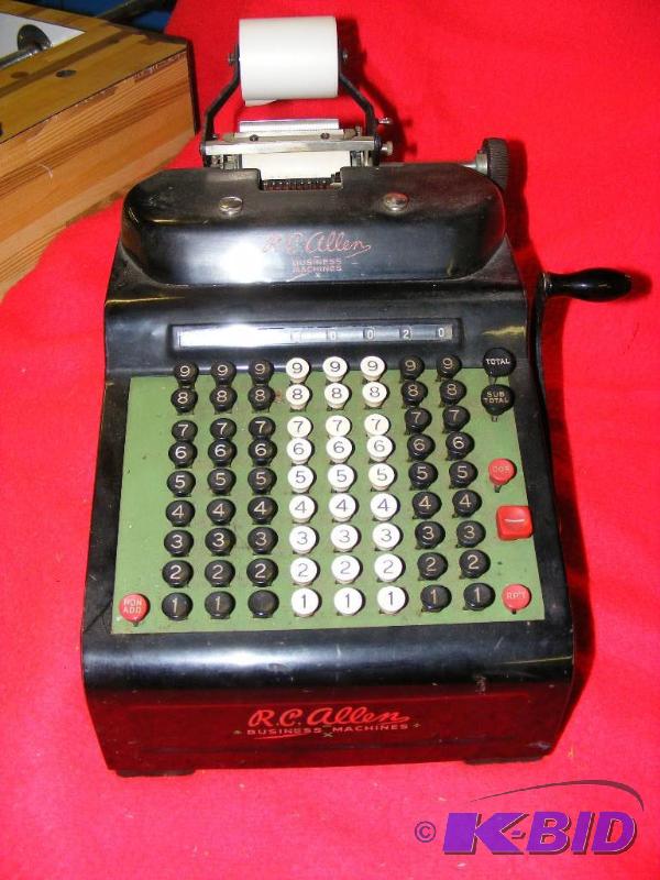lot 204 image: Vintage Adding Machine RC Allen Bus...