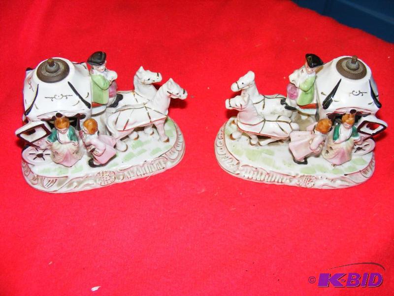 lot 206 image: Pair of Lamps, hand painted in Japa...
