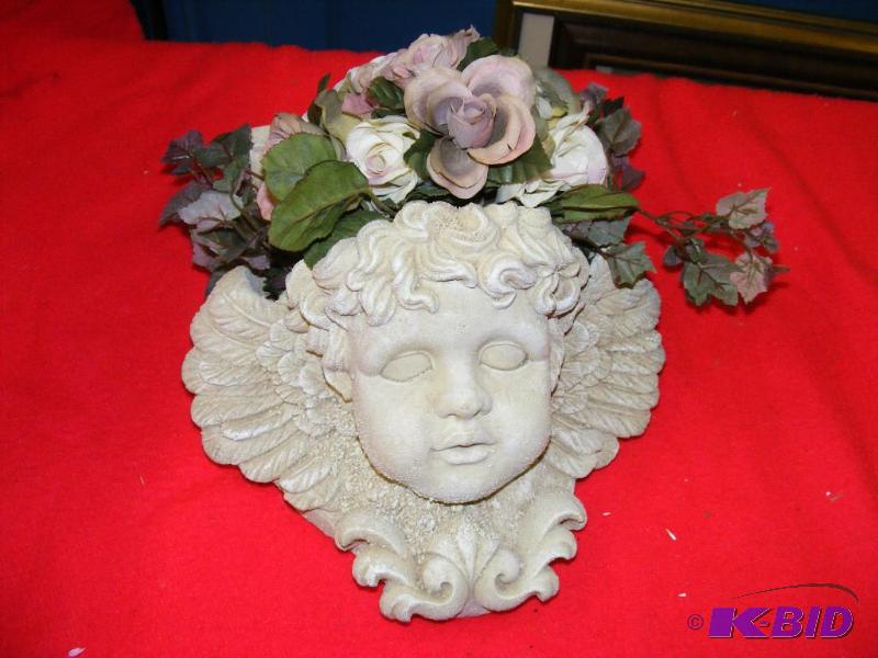 lot 222 image: Cherub Head Planter...