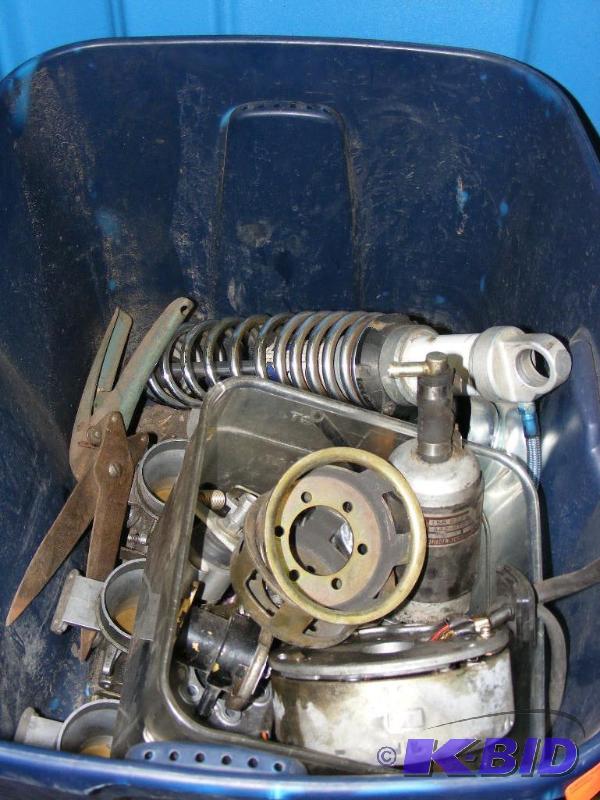 lot 273 image: Tub of Engine Parts or motorcycle...