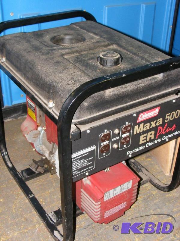 lot 276 image: Coleman Maxa 500 ER Plus Portable E...