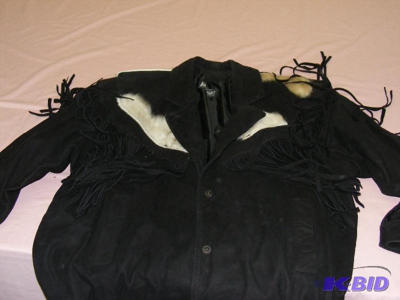 lot 278 image: Leather Jacket, size Large...