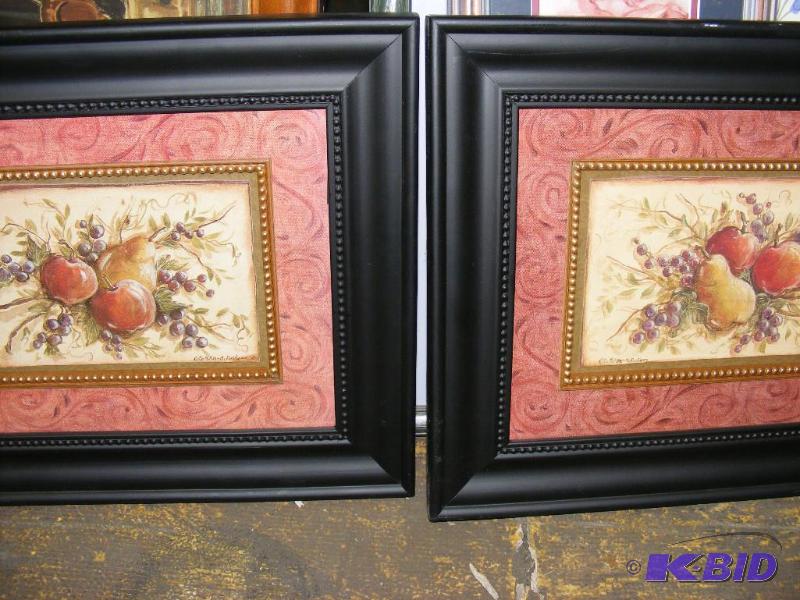 lot 285 image: Pair of Fruit Pictures, signed Kate...
