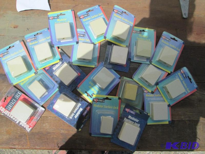 lot 1 image: Lot of 20 wallmount phone jacks....