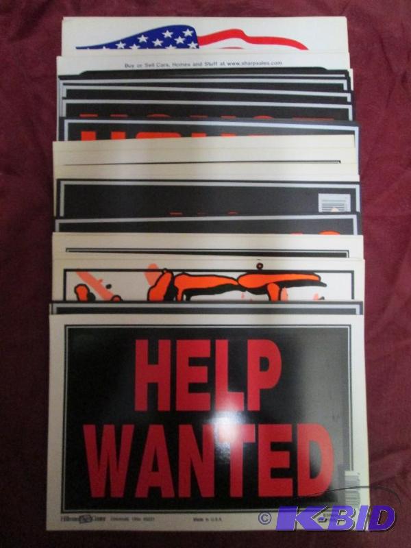 lot 122 image: Lot of approximately 45 8x10 signs ...