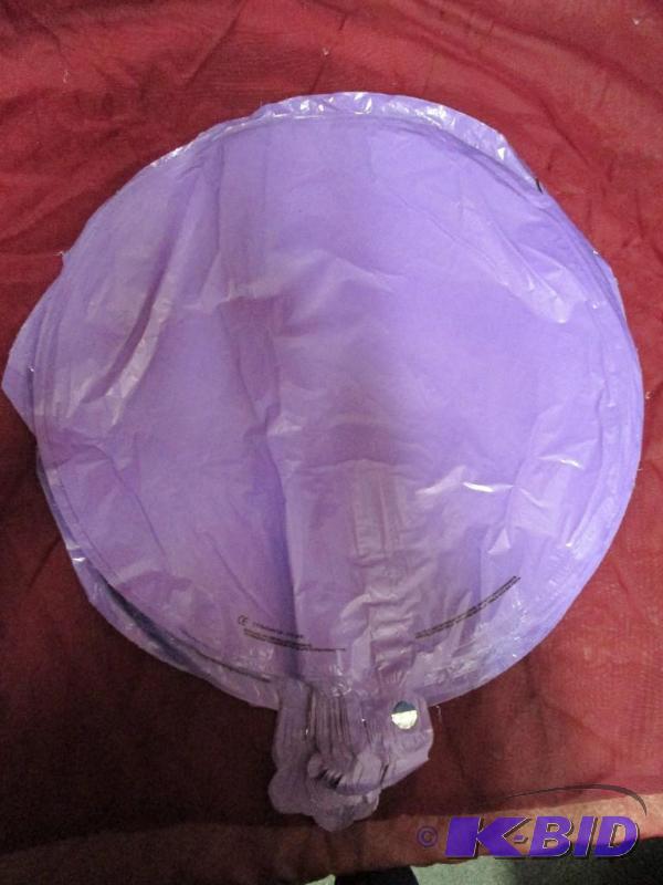 lot 198 image: Lot of 50 lavendar mylar balloons....