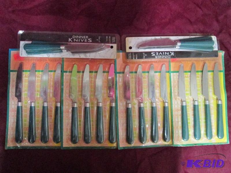 lot 209 image: Lot of table knives. 4 packages of ...