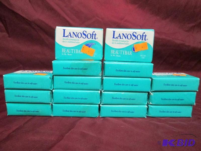 lot 240 image: Lot of 16 bars of LanoSoftn bar soa...