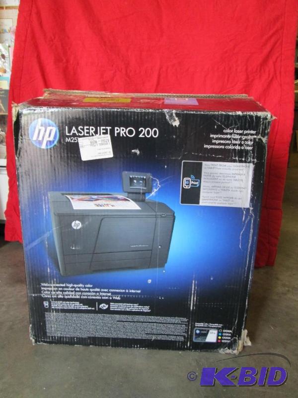 lot 26 image: HP LaserJet Pro 200. Color laser pr...