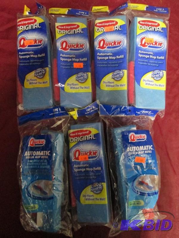lot 271 image: Lot of 7 assorted Quickie sponge mo...