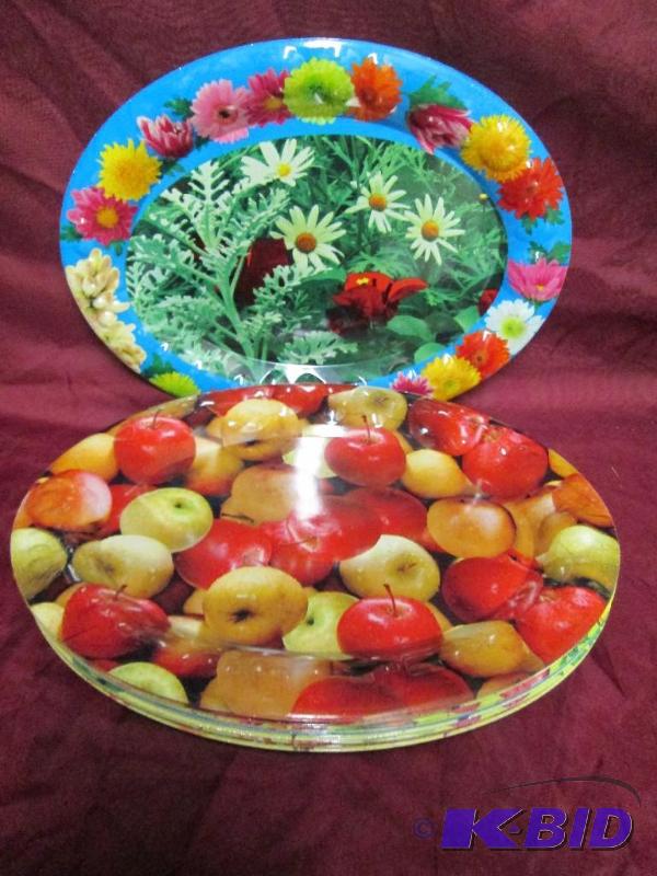 lot 277 image: Lot of 10 new plastic serving platt...