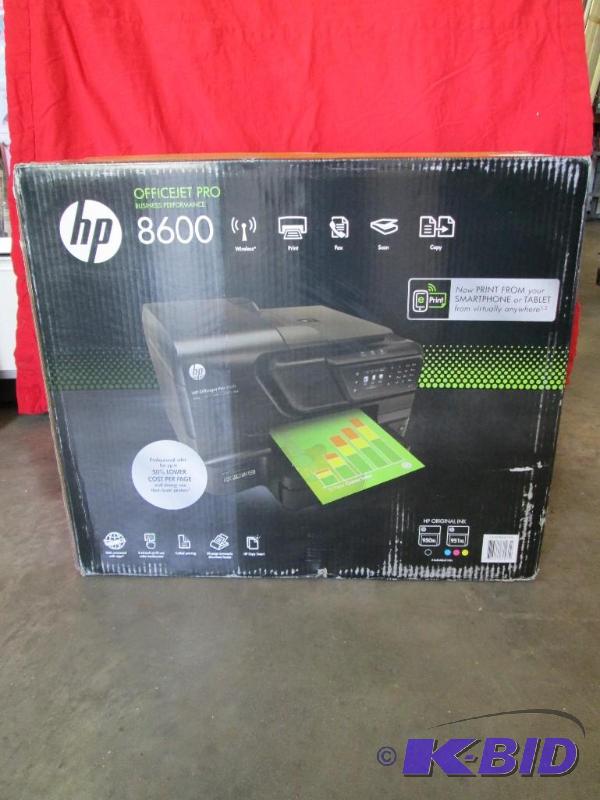 lot 28 image: HP Office Jet Pro 8600. Printer, sc...