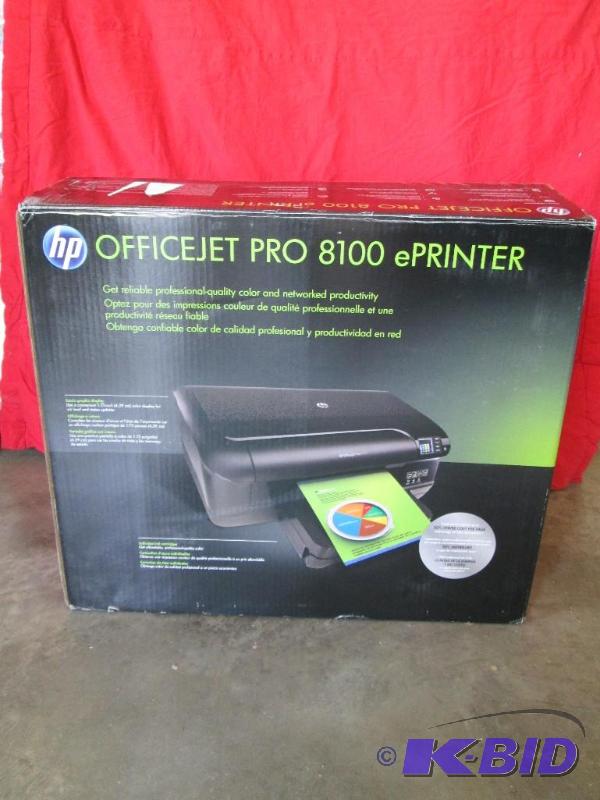 lot 29 image: HP Office Jet Pro 8100 ePrinter. Pr...