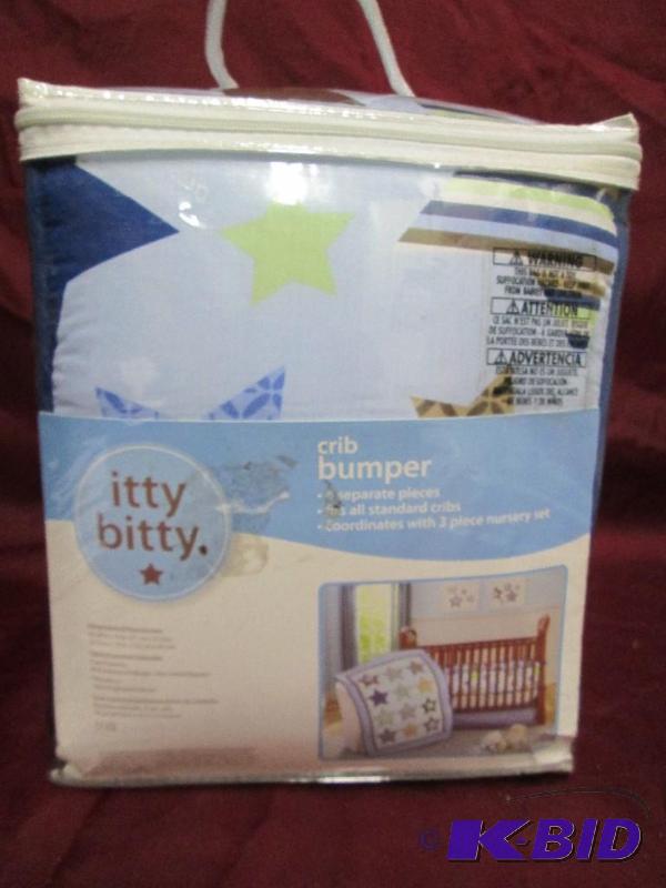 lot 298 image: itty bitty brand crib bumper.Fits a...