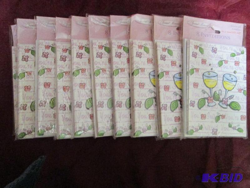 lot 322 image: Lot of 10 packages of generic invit...