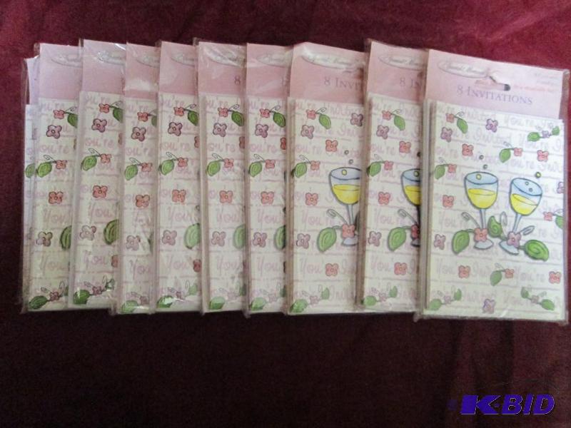 lot 323 image: Lot of 10 packages of generic invit...