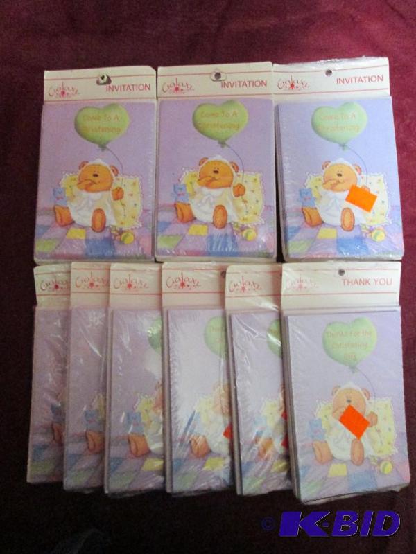 lot 331 image: Lot of 11 packages of Christening c...