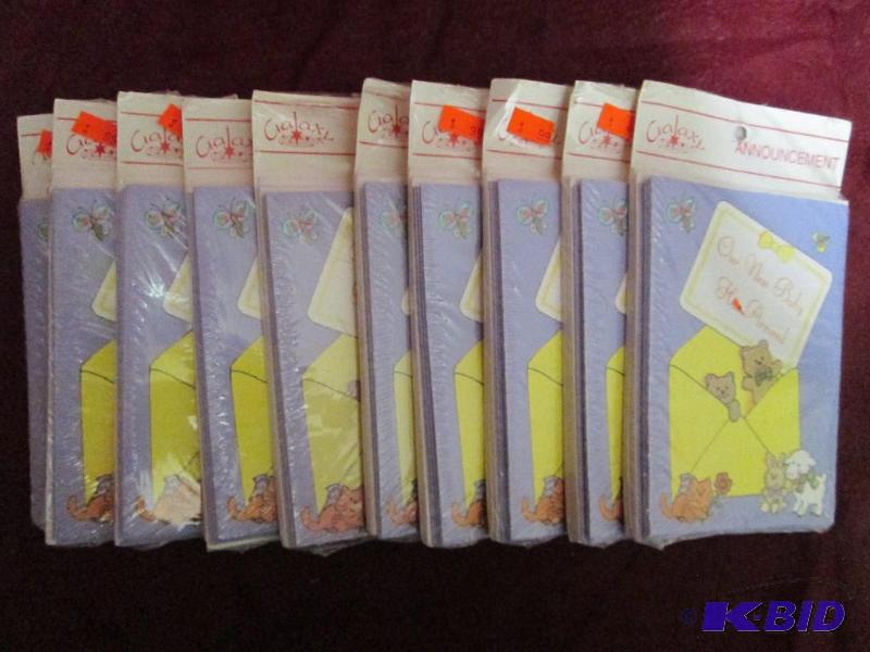 lot 332 image: Lot of 10 packages of New Baby an...